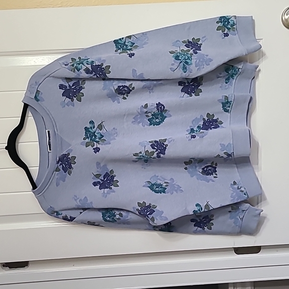 Karen Scott Tops - Karen Scott Sport XXL sweatshirt. Blue floral